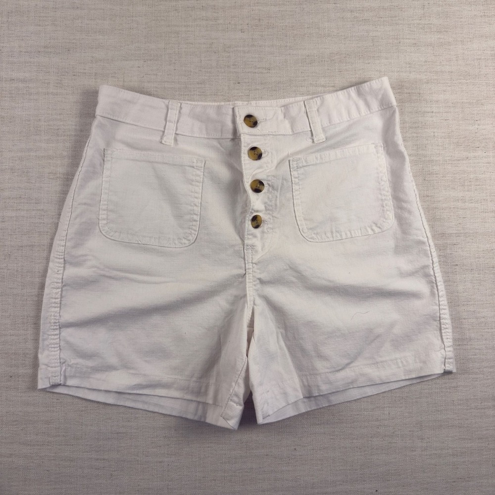 Lee Relaxed Fit High Rise Button Fly Shorts Size 10